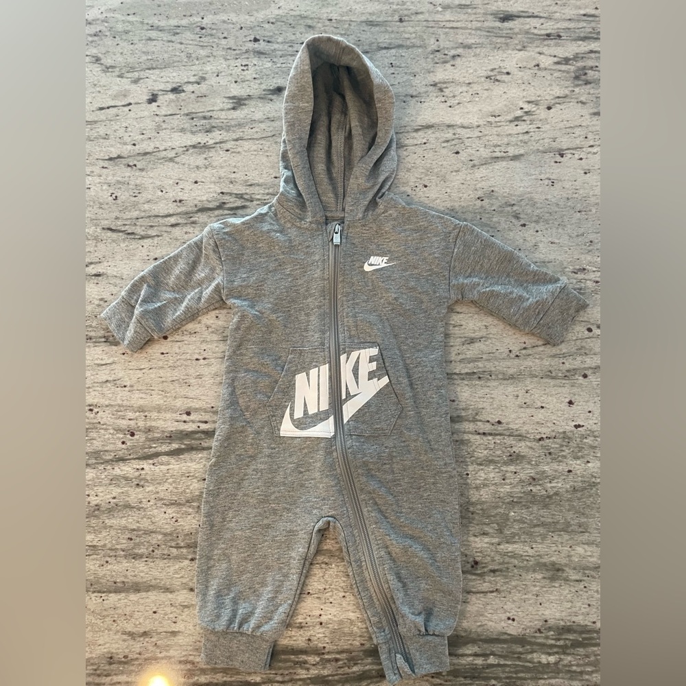 Nike Baby Hooded Zip Coverall